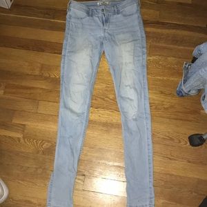 Hollister Light Wash Super Stretchy Jeggings